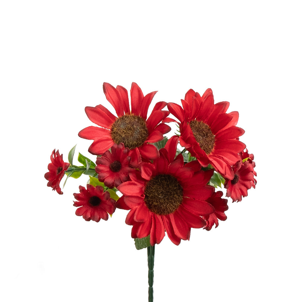 Sunflower Bush Red 32CM