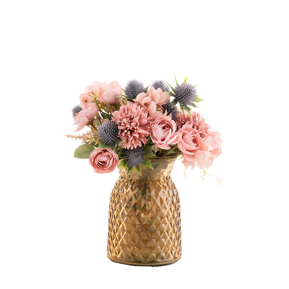 Ranunculus Hydrangea Bouquet Pink 24cm
