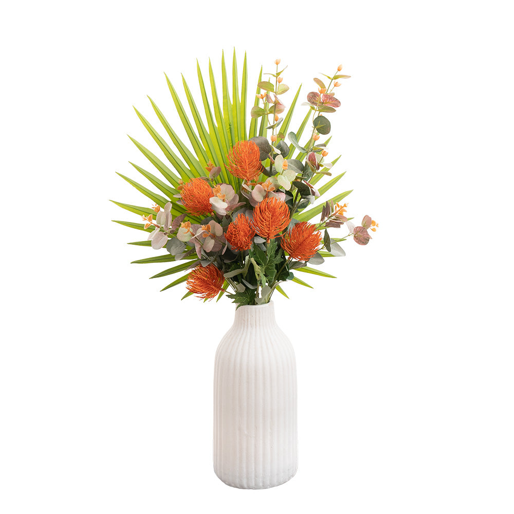 Eucalyptus Stem Green & Red 70cm