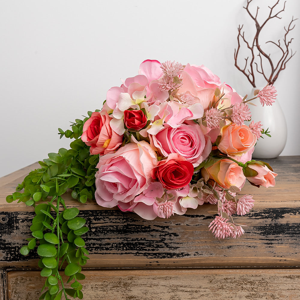 Rose Spray Pink 43cm