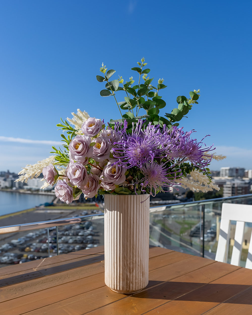 Pincushion Bush Purple 33cm