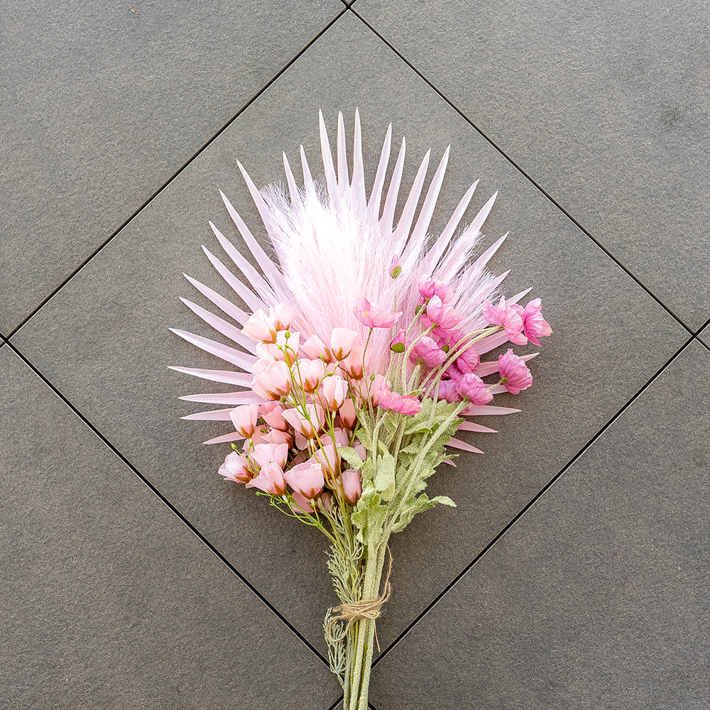 Dried Poppy Spray Pink 90cm