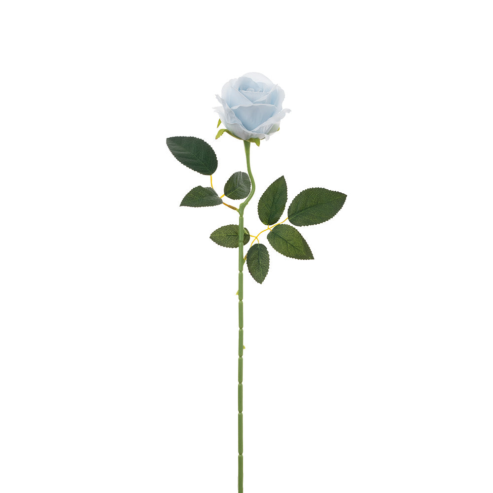 Velvet Rose Stem Blue 51cm