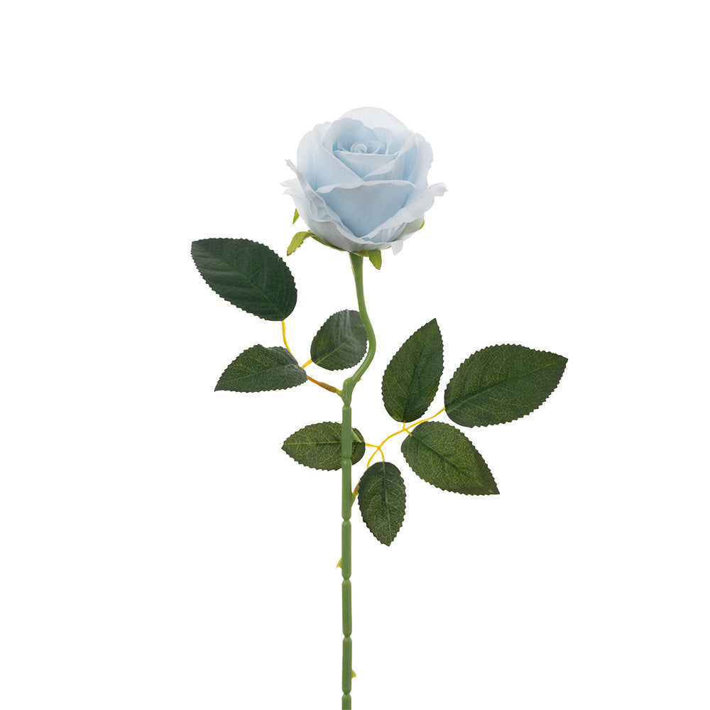 Velvet Rose Stem Blue 51cm