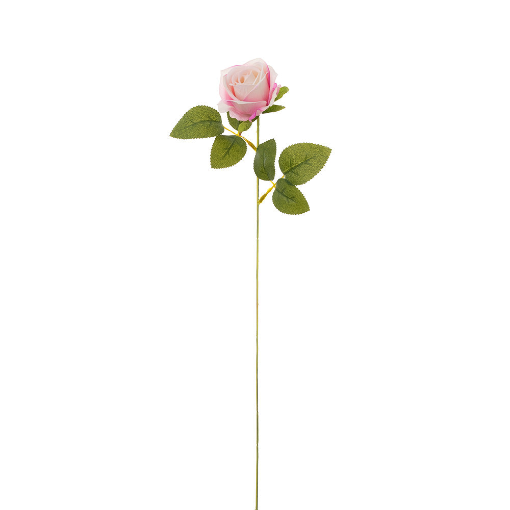 Mini Velvet Rose Stem Light Pink 51cm