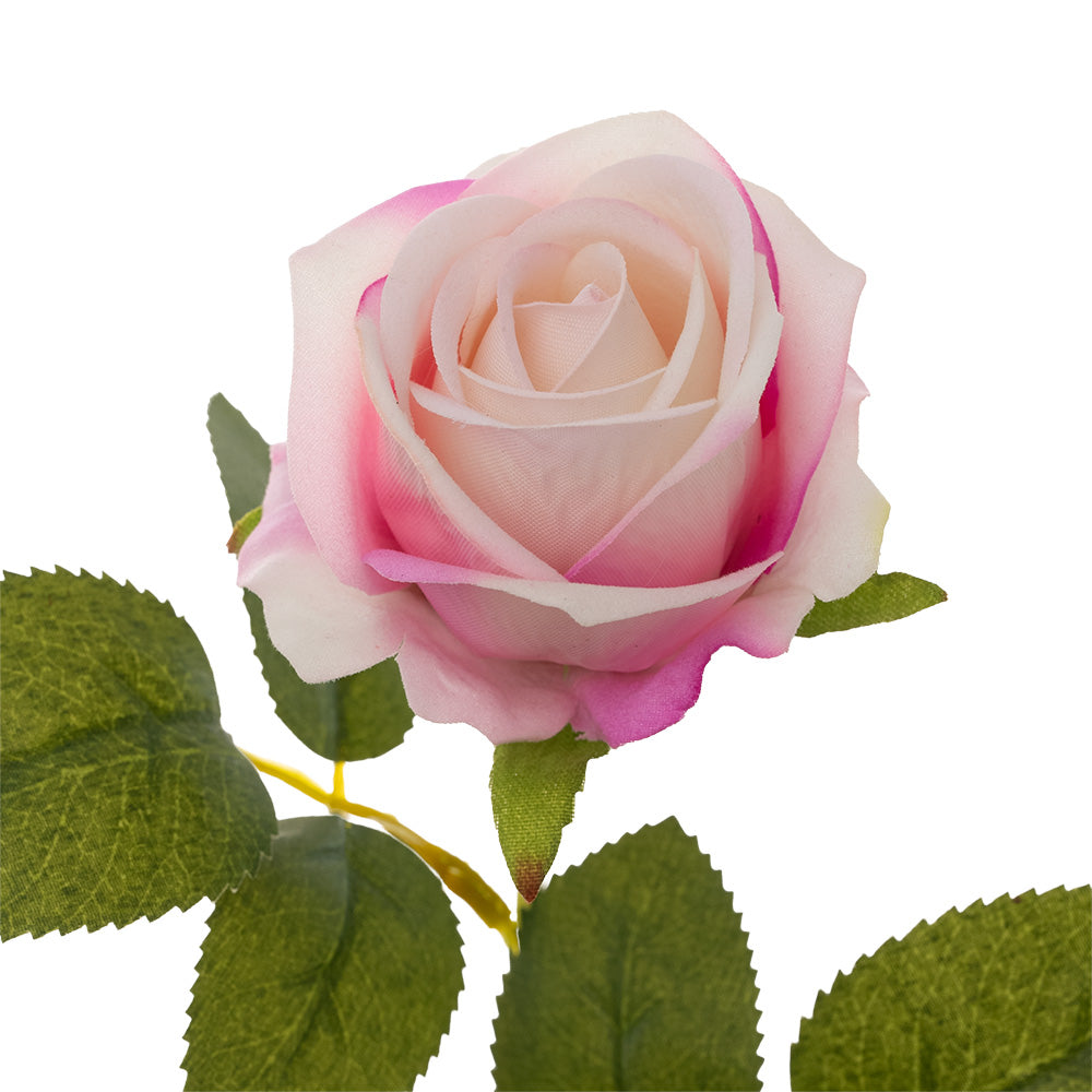 Mini Velvet Rose Stem Light Pink 51cm