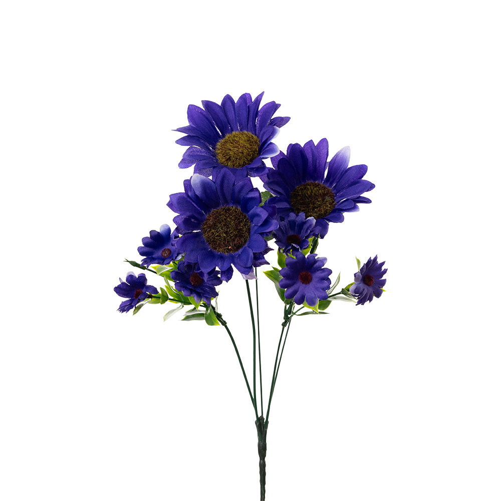 Sunflower Bunch Purple 32cm