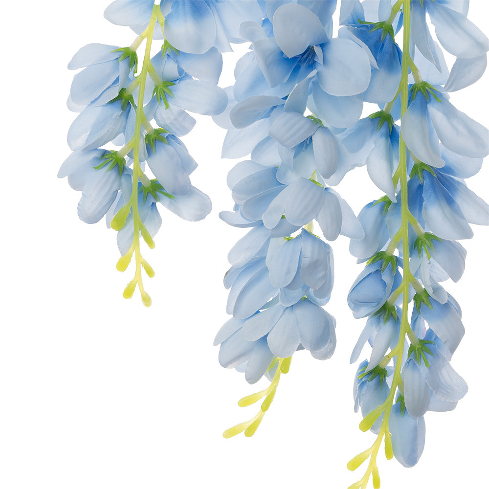 Hanging Wisteria Bush Light Blue 68cm