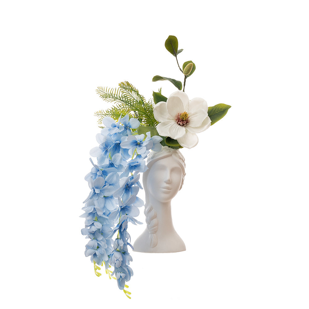 Hanging Wisteria Bush Light Blue 68cm