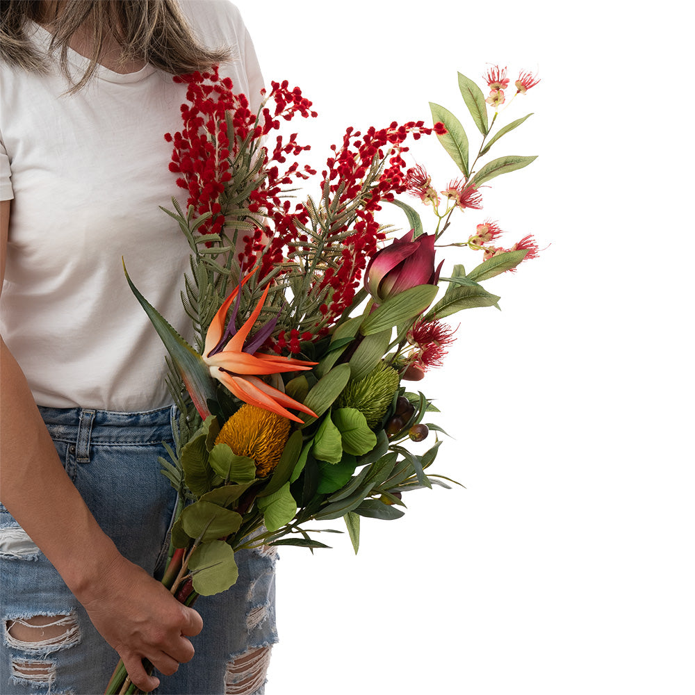 Leucadendron Red 68cm