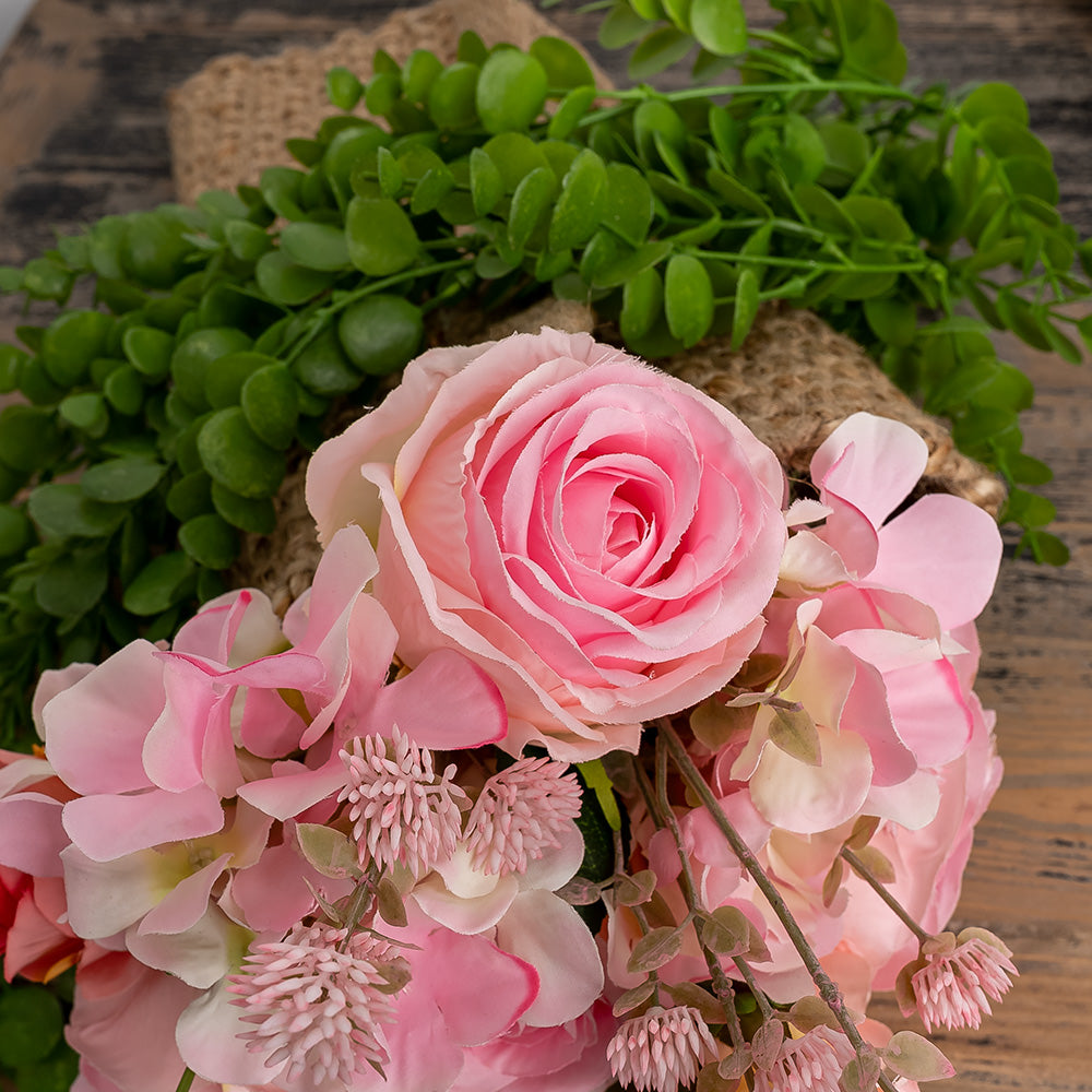 Seeded Spray Pink 42cm