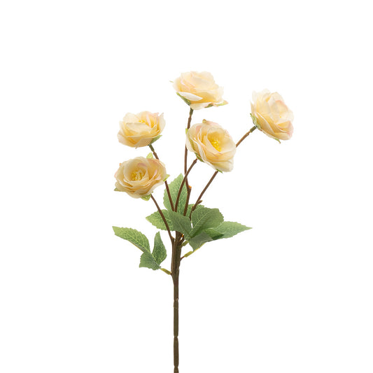 Mini Roses Spray Yellow 42cm