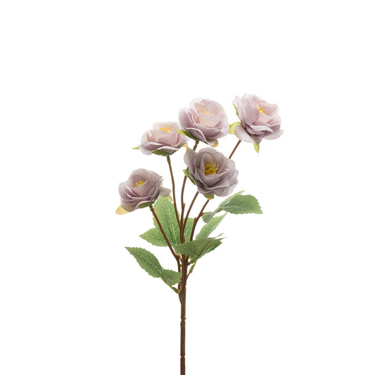 Mini Roses Spray Purple 42cm