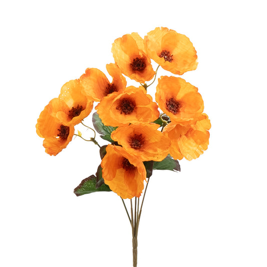Poppy Bush Orange 37cm