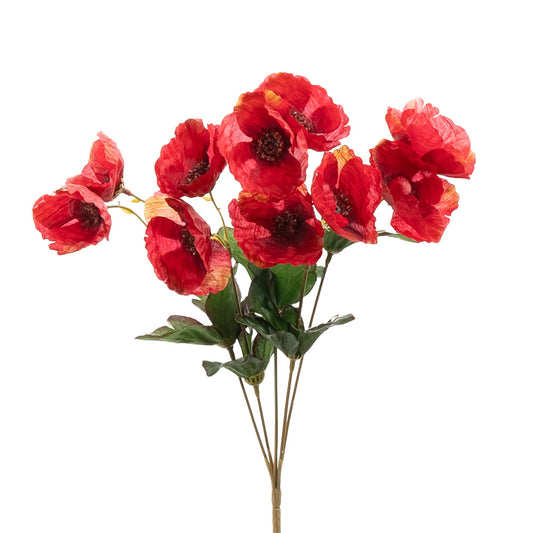 Poppy Bush Red 37cm