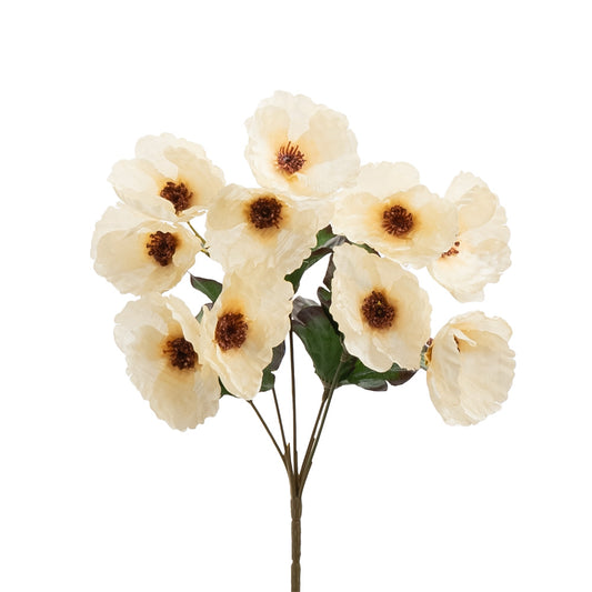 Poppy Bush Cream 37cm