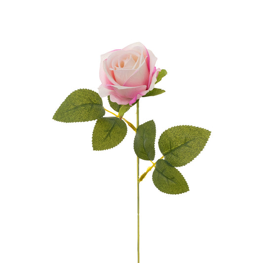 Mini Velvet Rose Stem Light Pink 51cm